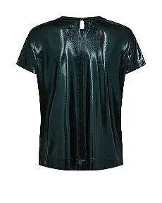 Mos Mosh Nivola O'neck Metallic Tee - Dark Pine