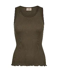 Mos Mosh Elaine Seamless Tank Top - Sea Turtle & Ecru