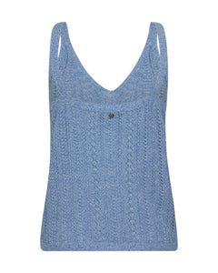 Mos Mosh- Cressida Melange Knit Top Regatta