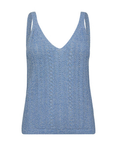 Mos Mosh- Cressida Melange Knit Top Regatta