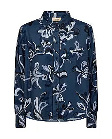 Mos Mosh Abina Serve Shirt - Ensign Blue