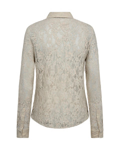 Mos Mosh Kether Lace Sequin Shirt - Summer Sand