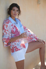 One Hundred Stars Confetti Kimono - Scarlet