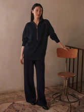 Varley Masie Longline Sweat - Navy