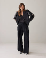 Summum Woman Bomber Jacket - Leaves Jacquard