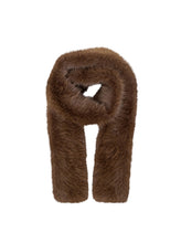 Black Colour Alina Soft Scarf - Coffee