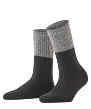 FALKE Cosy Wool Special Edition Women Boot Socks - Black/Silver Sparkle