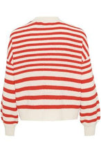 Saint Tropez Ibenmei Open Cardigan - Flame Scarlet