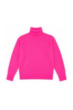TWNS The Label Greeley Turtleneck Jumper - Neon Pink