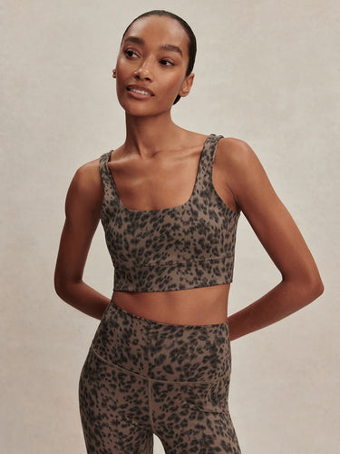 Varley FreeSoft Cori Bra - Brown Contrast Cheetah