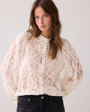 Summum Woman Sheer Lace Blouse - Ivory