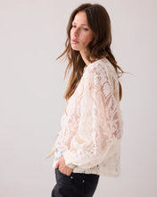 Summum Woman Sheer Lace Blouse - Ivory