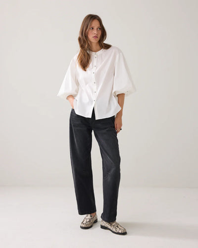 Summum Woman Cotton Stretch Blouse - Off White
