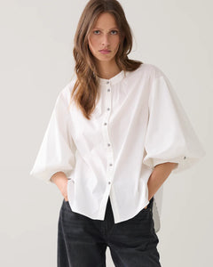 Summum Woman Cotton Stretch Blouse - Off White