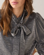 Summum Woman Metallic Shine Blouse - Mid Grey