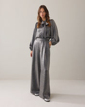 Summum Woman Metallic Shine Blouse - Mid Grey