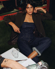 Summum Woman Corset with Rhinestones - Night Blue Denim