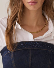 Summum Woman Corset with Rhinestones - Night Blue Denim