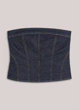 Summum Woman Corset with Rhinestones - Night Blue Denim