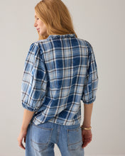 Summum Woman Plaid Blouse - Indigo