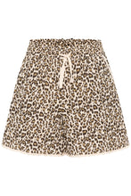 Saint Tropez Kirby Shorts - Creme Leopard Strokes