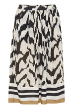 Saint Tropez Kelsie Skirt - Black Monochrome Strokes
