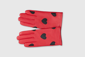 Mabel Sheppard Heart Gloves - Red