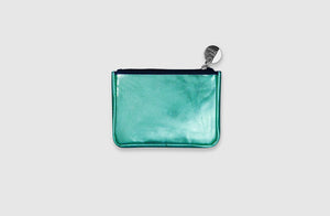 Mabel Sheppard Metallic Happy Purse - Green