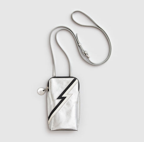 Mabel Sheppard Ziggy Phone Bag - Silver