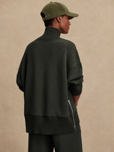 Varley Elva Barker High-Neck Sweat - Olive Marl