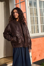 Saint Tropez Tulia Leather Jacket - Chocolate Brown