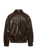Saint Tropez Tulia Leather Jacket - Chocolate Brown