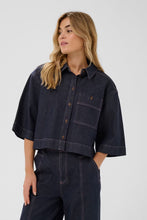 Saint Tropez - Posey Shirt Dark Blue Denim