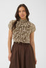 Saint Tropez Lilja Crinkle Shirt - Dove Earth Flower Paper