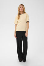 Saint Tropez Mila Contrast Stripe Pullover - Birch Night Sky