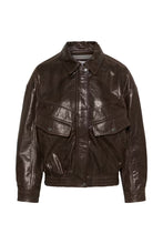 Saint Tropez Tulia Leather Jacket - Chocolate Brown