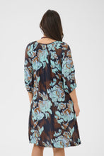 Saint Tropez Malika Short Dress - Night Sky Shaded Flower