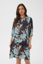 Saint Tropez Malika Short Dress - Night Sky Shaded Flower