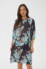 Saint Tropez Malika Short Dress - Night Sky Shaded Flower