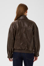 Saint Tropez Tulia Leather Jacket - Chocolate Brown