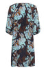 Saint Tropez Malika Short Dress - Night Sky Shaded Flower