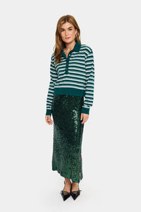 Saint Tropez Marjorie T-shirt - June Bug Stripe