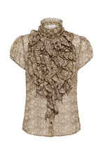 Saint Tropez Lilja Crinkle Shirt - Dove Earth Flower Paper