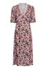 Saint Tropez Teodora Dress - Mauve Mist Lotus Blooms