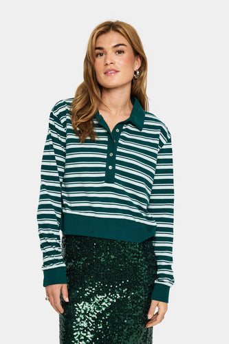 Saint Tropez Marjorie T-shirt - June Bug Stripe