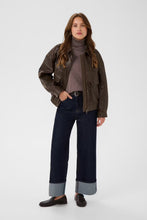 Saint Tropez Tulia Leather Jacket - Chocolate Brown