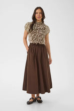 Saint Tropez Lilja Crinkle Shirt - Dove Earth Flower Paper