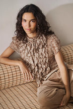 Saint Tropez Lilja Crinkle Shirt - Dove Earth Flower Paper