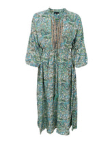 Black Colour Luna Raglan Dress - Sea Green