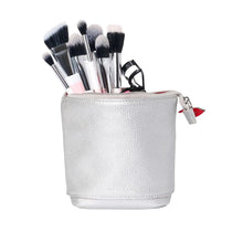 Donna May London Stand & Store Makeup Brush Can - Silver